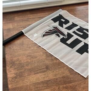 Atlanta Falcons "Rise Up" Mini Flag Banner - White/Black/Red NFL Football